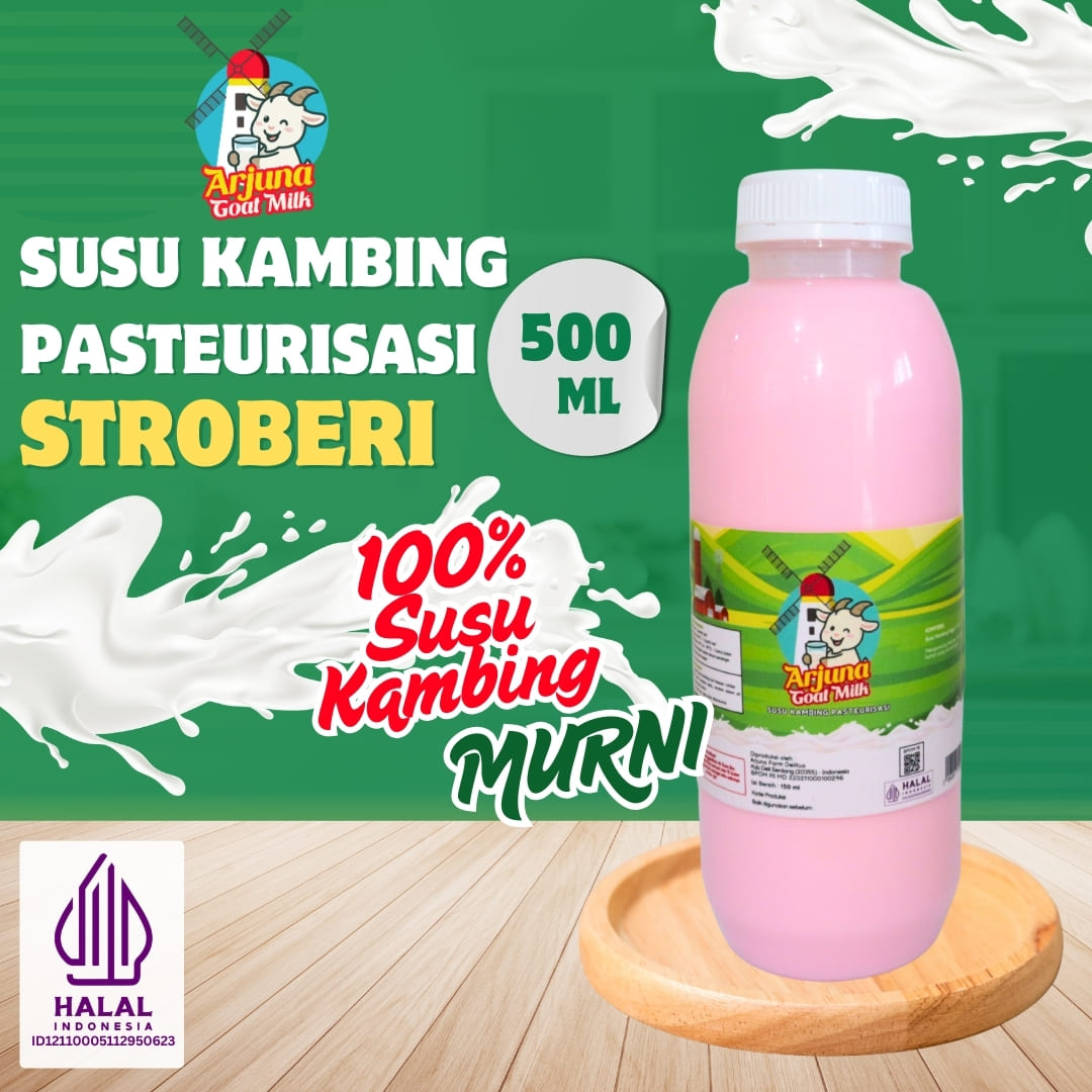 Susu Kambing Pasteurisasi 500ml Stoberi