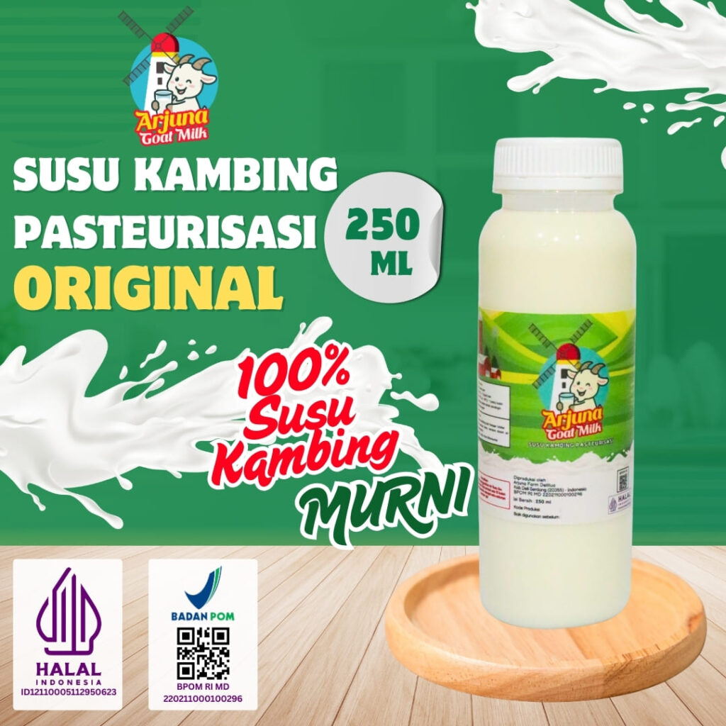 Susu Kambing Pasteurisasi Arjuna Goat Milk 250ml