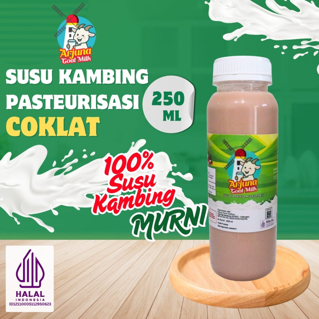 Susu Kambing Kambing Pasteurisasi Arjuna Goat Milk Kemasan 250ml